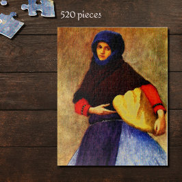 VROUW VAN KALOCSA IN WERKDAGDRESS LEGPUZZEL