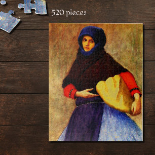 VROUW VAN KALOCSA IN WERKDAGDRESS LEGPUZZEL