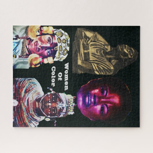 VROUW VAN KLEUR LEGPUZZEL (Horizontaal)