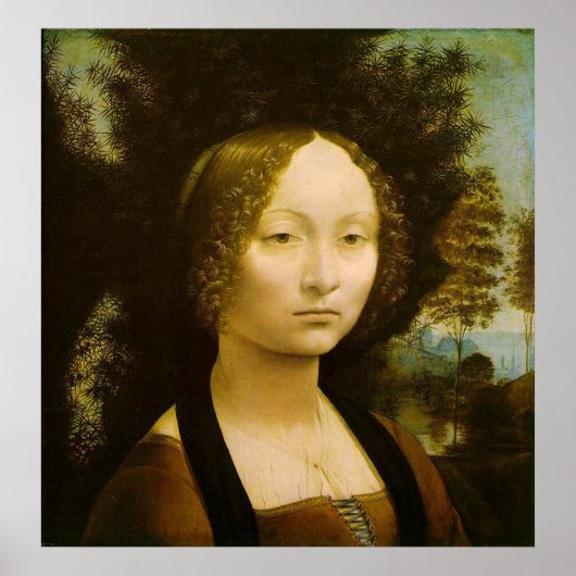 Vrouw van Leonardo Da Vinci Poster (Voorkant)