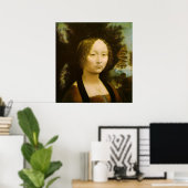 Vrouw van Leonardo Da Vinci Poster (Thuiskantoor)