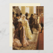 Vrouw van Mode door Tissot,  Victoriaans Kunst (Voorkant / Achterkant)