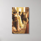 Vrouw van Mode door Tissot, Victoriaans Kunst Canvas Afdruk (Voorkant)