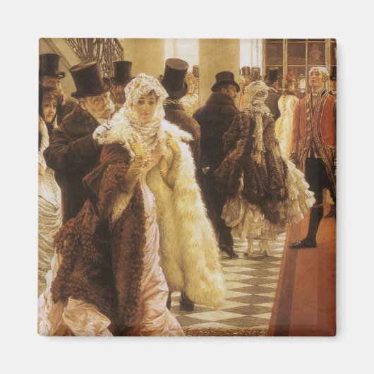 Vrouw van Mode door Tissot,  Victoriaans Kunst Magneet (Voorkant)