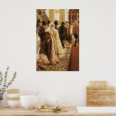 Vrouw van Mode door Tissot,  Victoriaans Kunst Poster (Keuken)