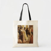 Vrouw van Mode door Tissot,  Victoriaans Kunst Tote Bag (Voorkant)