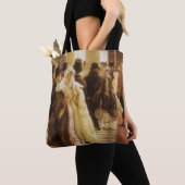 Vrouw van Mode door Tissot, Victoriaans Kunst Tote Bag (Dichtbij)