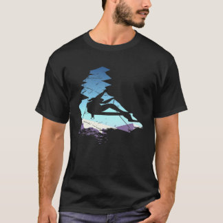 Vrouw van Rock Wall T-shirt