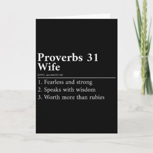 Vrouw van Spreuken 31 Definitie Kaart