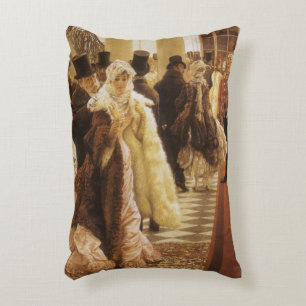 Vrouw van Stand by Tissot, Vintage Victoriaanse Ku Accent Kussen