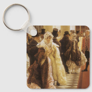 Vrouw van Stand by Tissot, Vintage Victoriaanse Ku Sleutelhanger