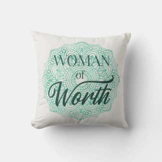 Vrouw van Waarde Kussen