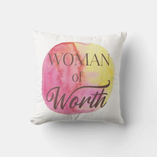 Vrouw van Waarde Kussen