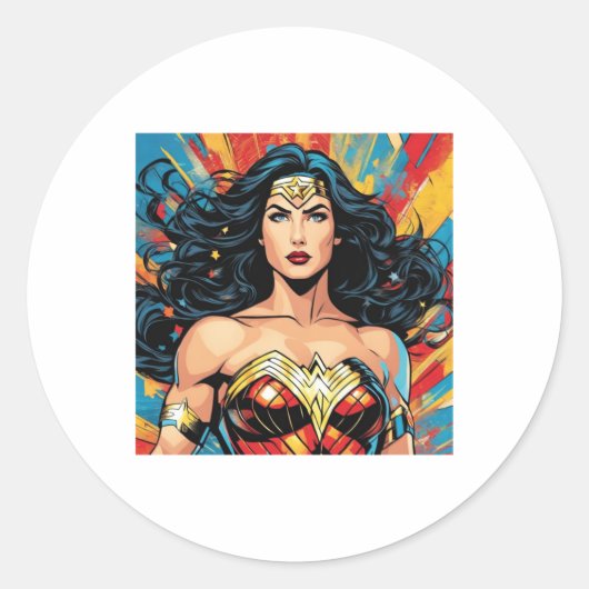 Vrouw Van Wonder Sticker  (Voorkant)