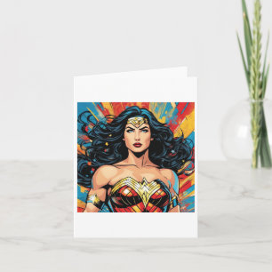 Vrouw van Wonder Sticker Kaart