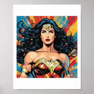 Vrouw Van Wonder Sticker Poster