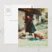 Vrouw Varken Ducks St Patrick's Day Kaart (Voorkant / Achterkant)