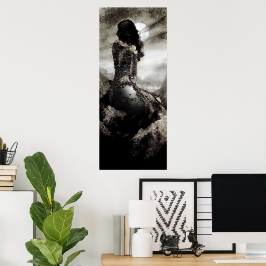 Vrouw verbinding poster (Thuiskantoor)