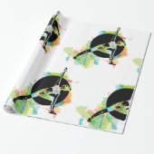 Vrouw: Verblindende illustratie Cadeaupapier (Uitgerold)