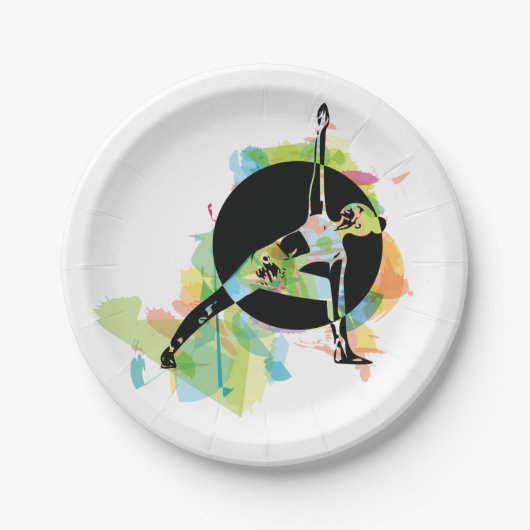 Vrouw: Verblindende illustratie Papieren Bordje (Voorkant)