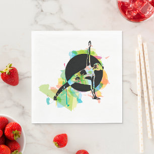 Vrouw: Verblindende illustratie Servet