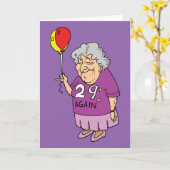 Vrouw Verjaardag 29 Weer Kaart (Gele Bloem)