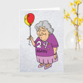 Vrouw Verjaardag 29 Weer Kaart (Gele Bloem)