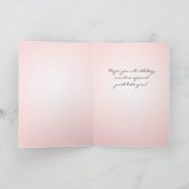 Vrouw Verjaardag Kaart Roze (Binnen)