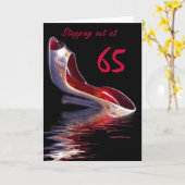 Vrouw Verjaardag Kaart Stilletto 65 (Gele Bloem)