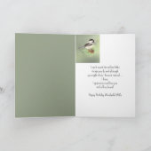 Vrouw Verjaardag Love My Heart Chickadee Bird Kaart (Binnen)