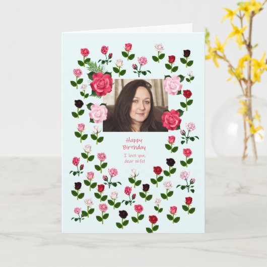 Vrouw, Verjaardag, Rozen Kaart (Gele Bloem)