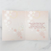 Vrouw Verjaardagskaart Rozen Lelies Hart Kaart (Binnen)