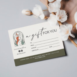 Vrouw verlaat Moon Arch cadeau voor jou