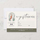 Vrouw verlaat Moon Arch cadeau voor jou (Voorkant)