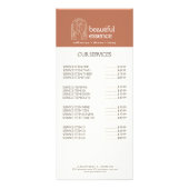 Vrouw verlaat Moon Arch SKINCARE Wellness Day Spa Reclamekaart (Voorkant)