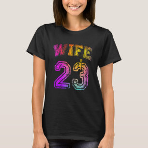 Vrouw Verloving Feest Vrouw Matching 2023 Honeymoo T-shirt