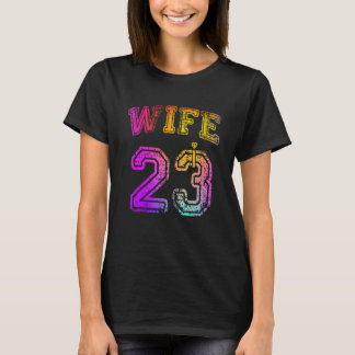 Vrouw Verloving Feest Vrouw Matching 2023 Honeymoo T-shirt