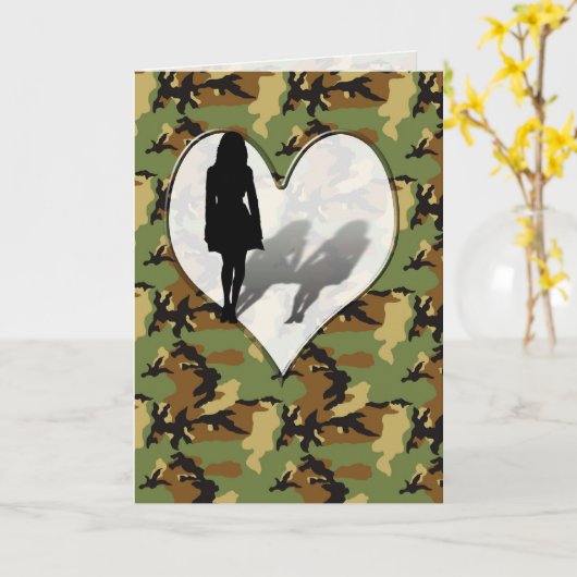 * Vrouw Vermiste Vrouw Kaart (Gele Bloem)