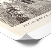 Vrouw veroordelingen op het werk tijdens de Silent Poster (Hoek)