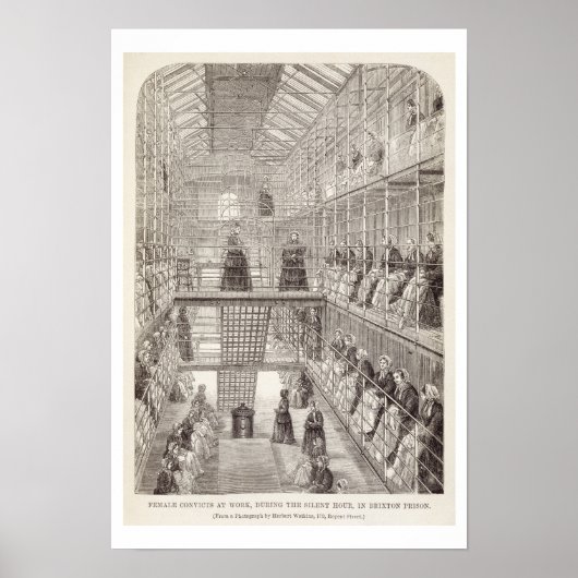 Vrouw veroordelingen op het werk tijdens de Silent Poster (Voorkant)