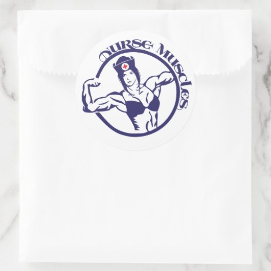 Vrouw Verpleegkundige Spieren stickers (Tas)