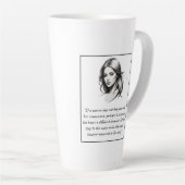 Vrouw - Verschillende Drummer Quote Latte Mok (Rechterhoek)