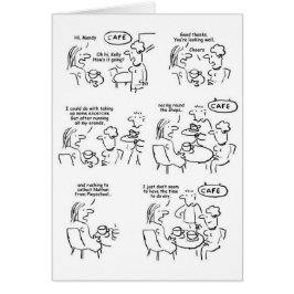 Vrouw vertelt vrienden dat ze geen tijd heeft om u