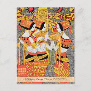 Vrouw: Verticaal Song-oosterse egyptische dames me Briefkaart