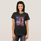 Vrouw Veteran Usa T-shirt (Voorkant volledig)