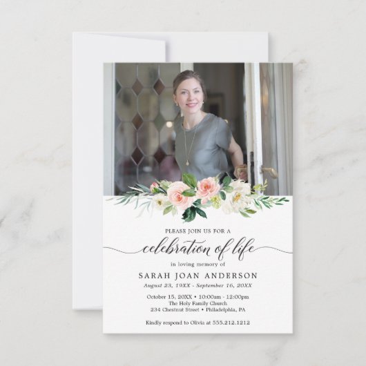 Vrouw: Viering van een levenslange uitnodiging met (Voorkant)