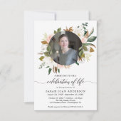 Vrouw: Viering van het leven Magnolia met foto Kaart (Voorkant)