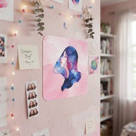 Vrouw Vierkante Sticker