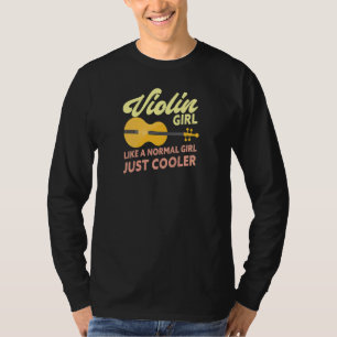 Vrouw Viool Meisje Violiste Snaarinstrument Pl T-shirt