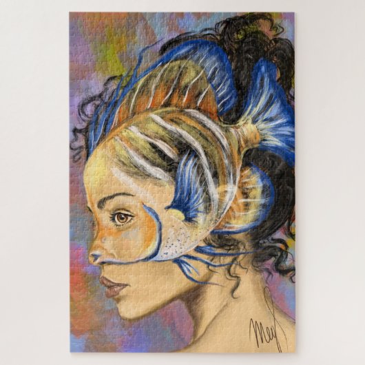 Vrouw Vis Puzzel (Verticaal)